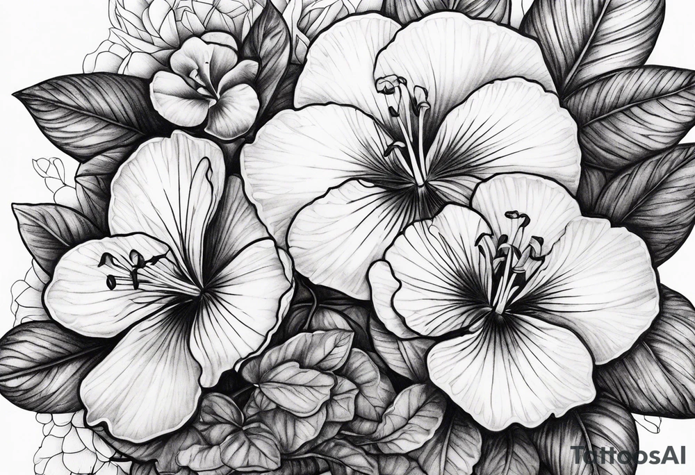 Violets tattoo idea