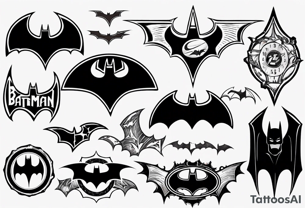 Batman logo tattoo idea