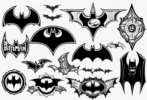 Batman logo tattoo idea