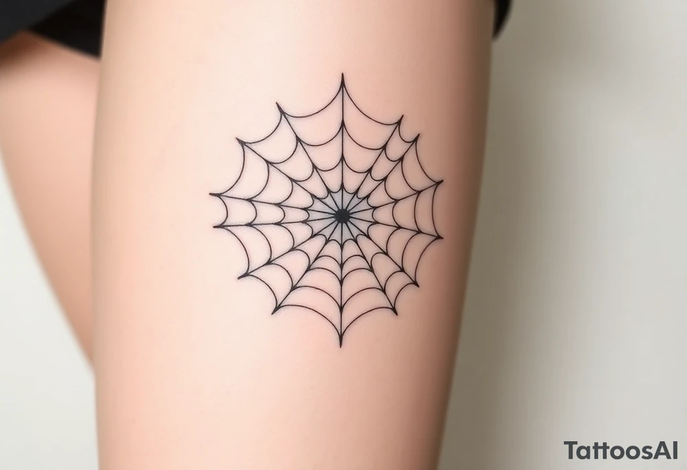 spiderweb tattoo idea