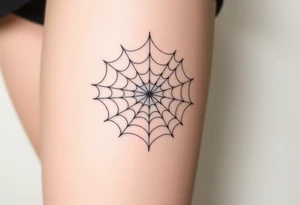spiderweb tattoo idea