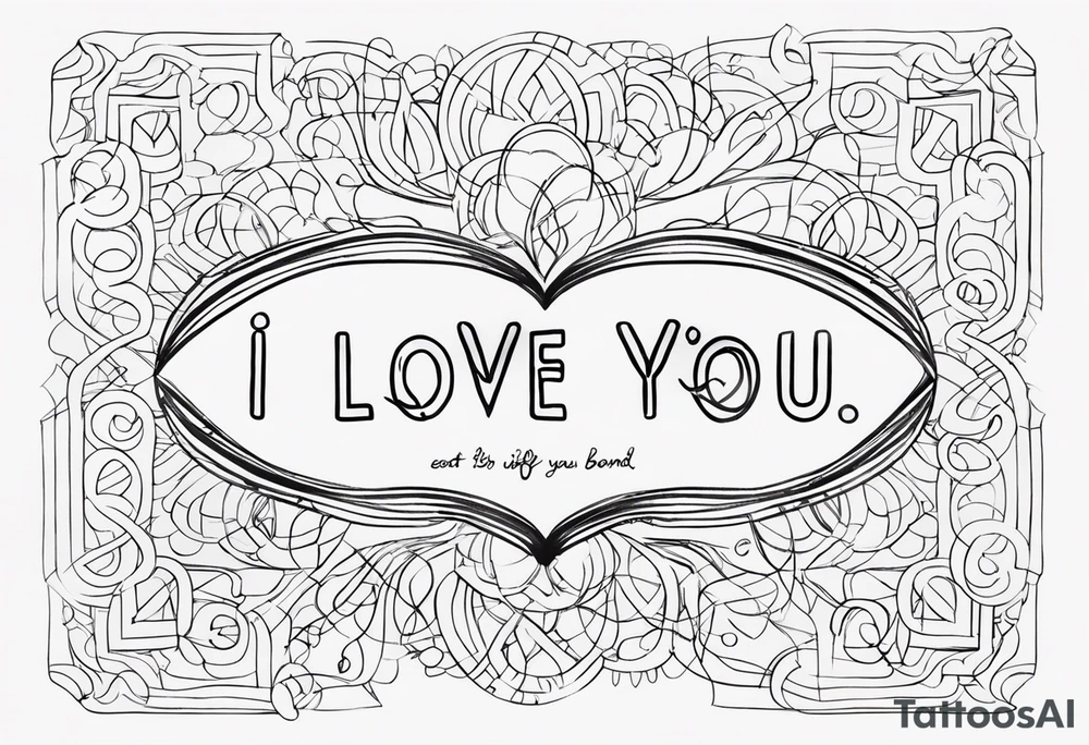 I love you to infinity and beyond beat you tattoo idea