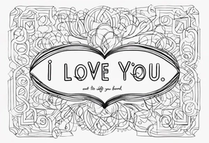 I love you to infinity and beyond beat you tattoo idea
