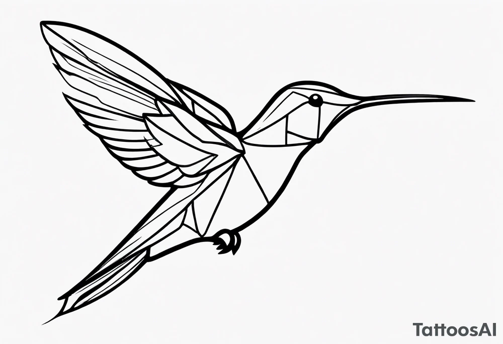 humming bird tattoo idea