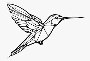 humming bird tattoo idea