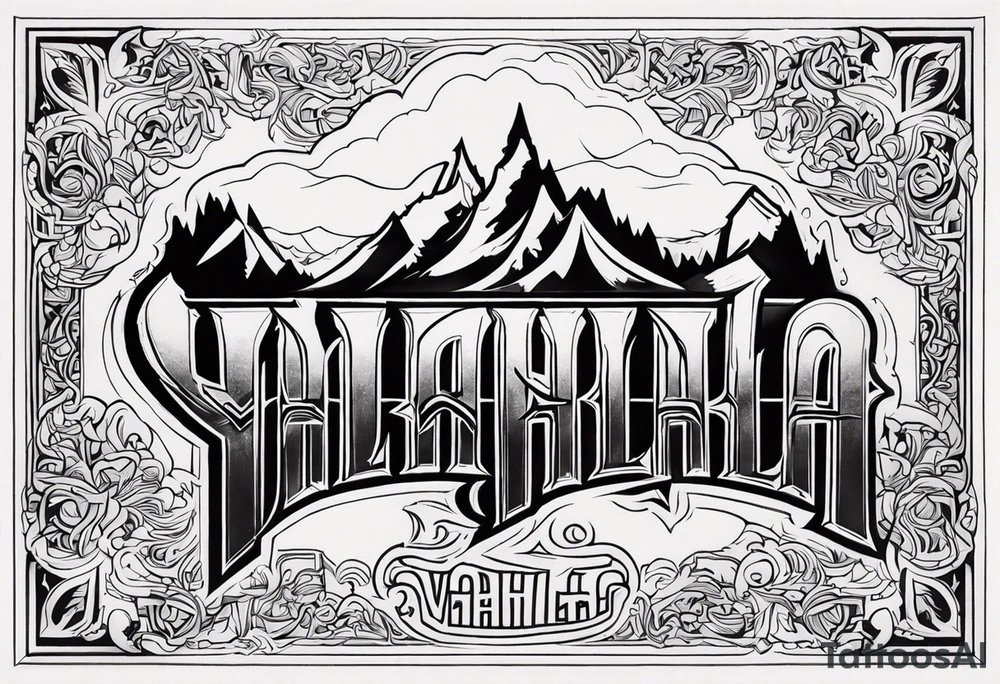 Valhalla mist tattoo idea