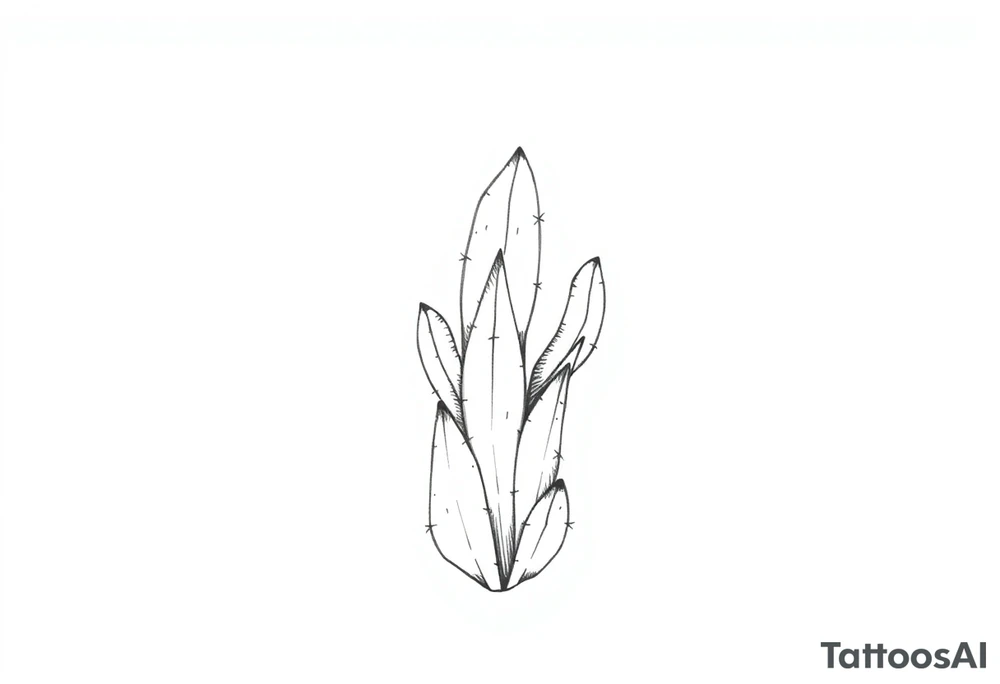Cute cacti tattoo idea