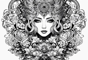 design me a unique tattoo for the forearm and hand tattoo idea