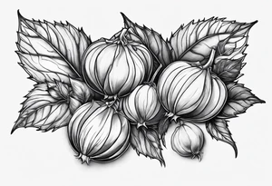 Physalis sur tout l'avant bras tattoo idea