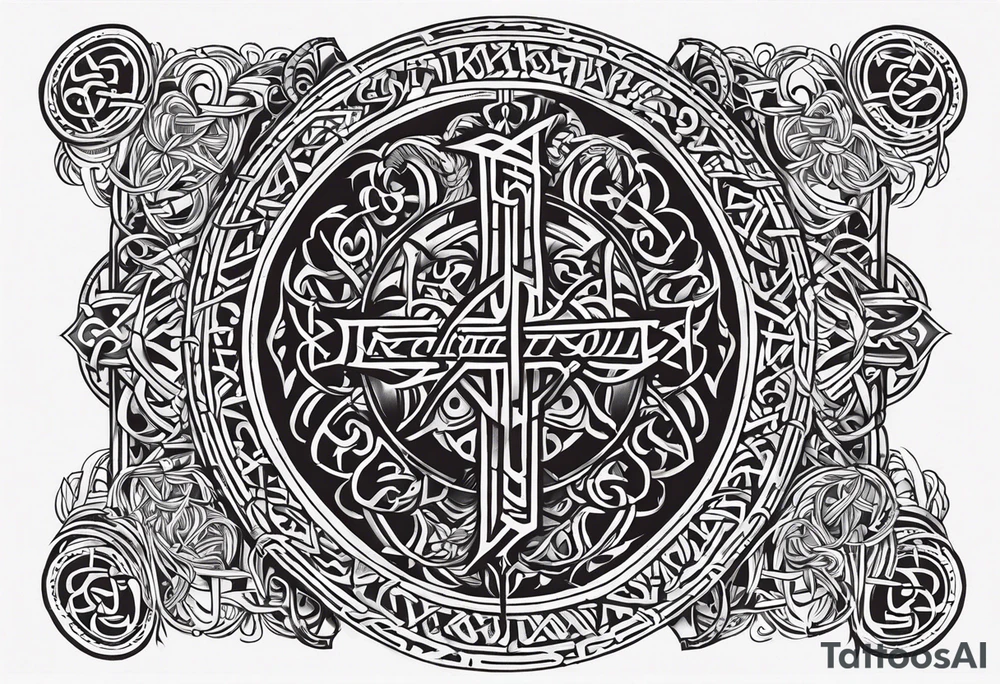 Viking death 
prayer tattoo idea