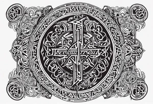 Viking death 
prayer tattoo idea
