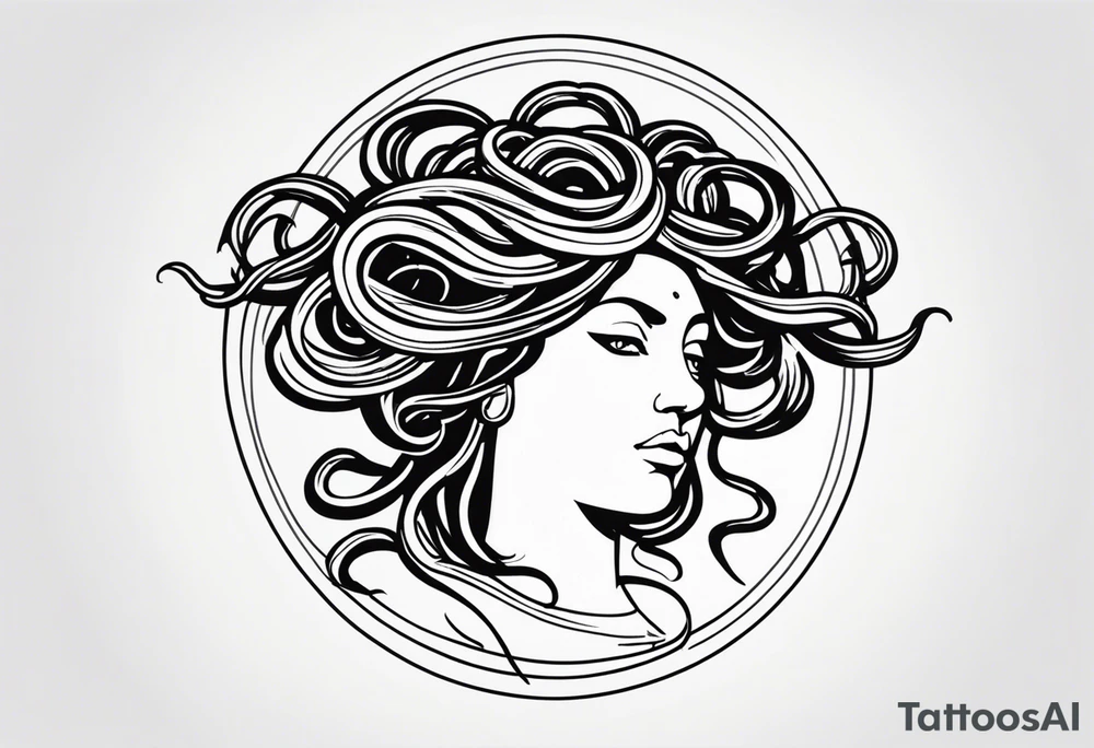 Medusa tattoo with Sicilian spin tattoo idea