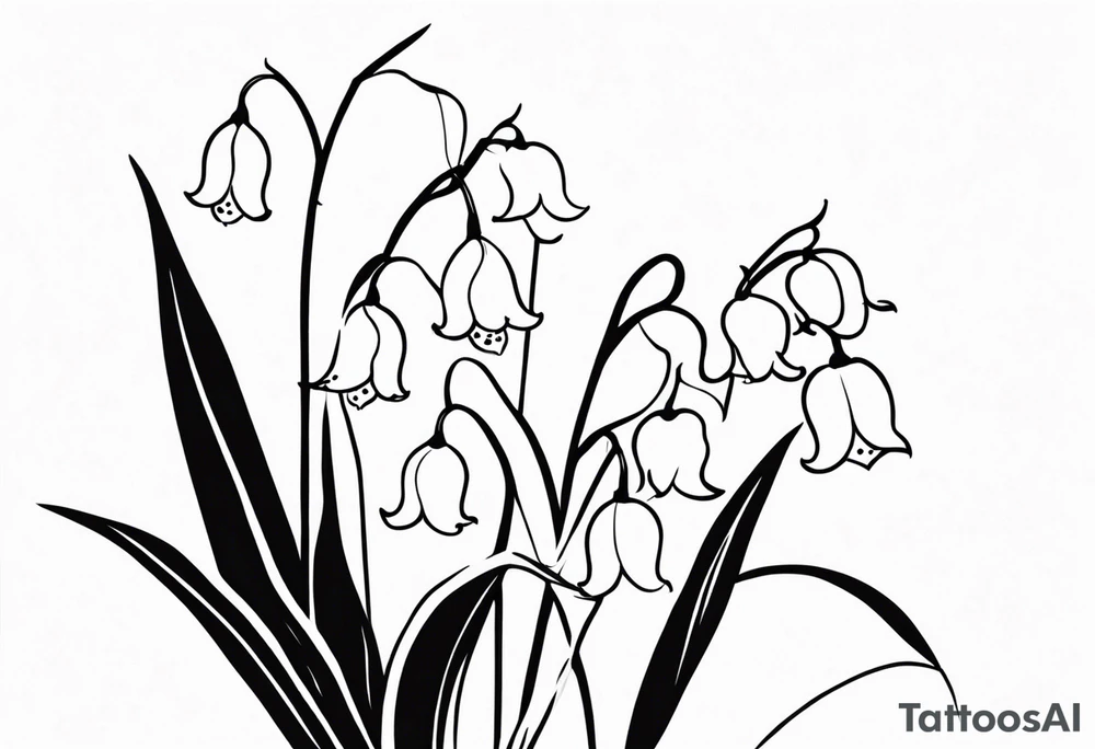 Lily of the valley tattoo idea