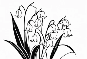 Lily of the valley tattoo idea