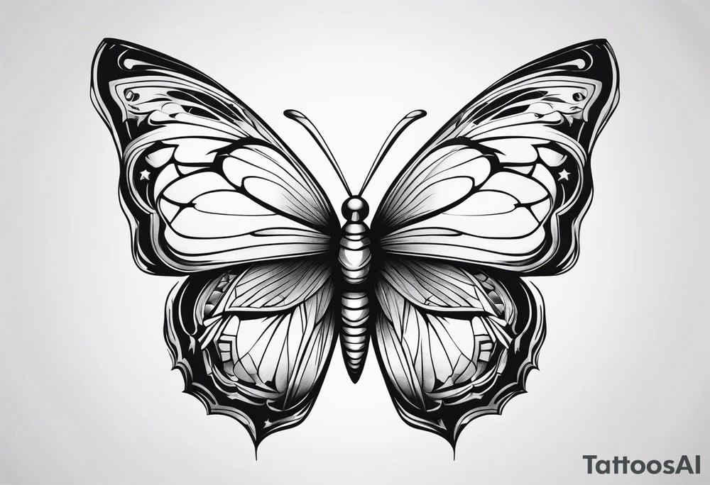 A butterfly tattoo idea