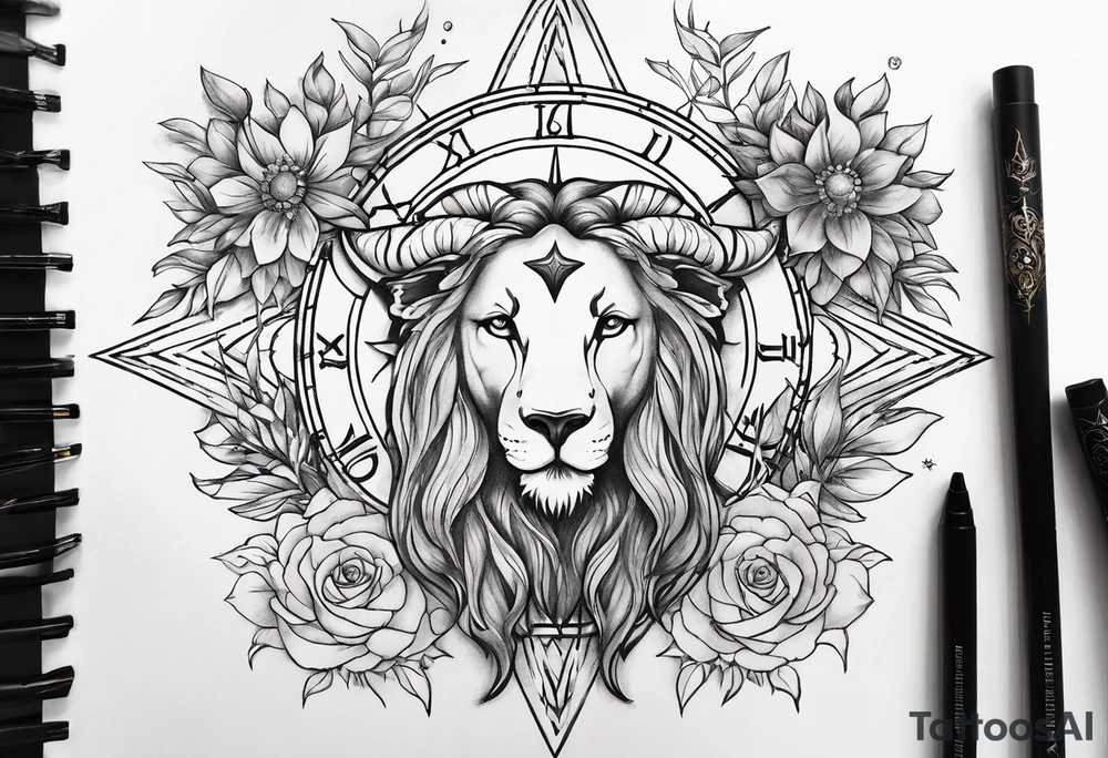 May, July, December zodiac tattoo idea