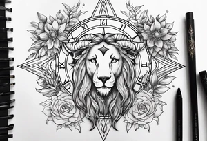 May, July, December zodiac tattoo idea