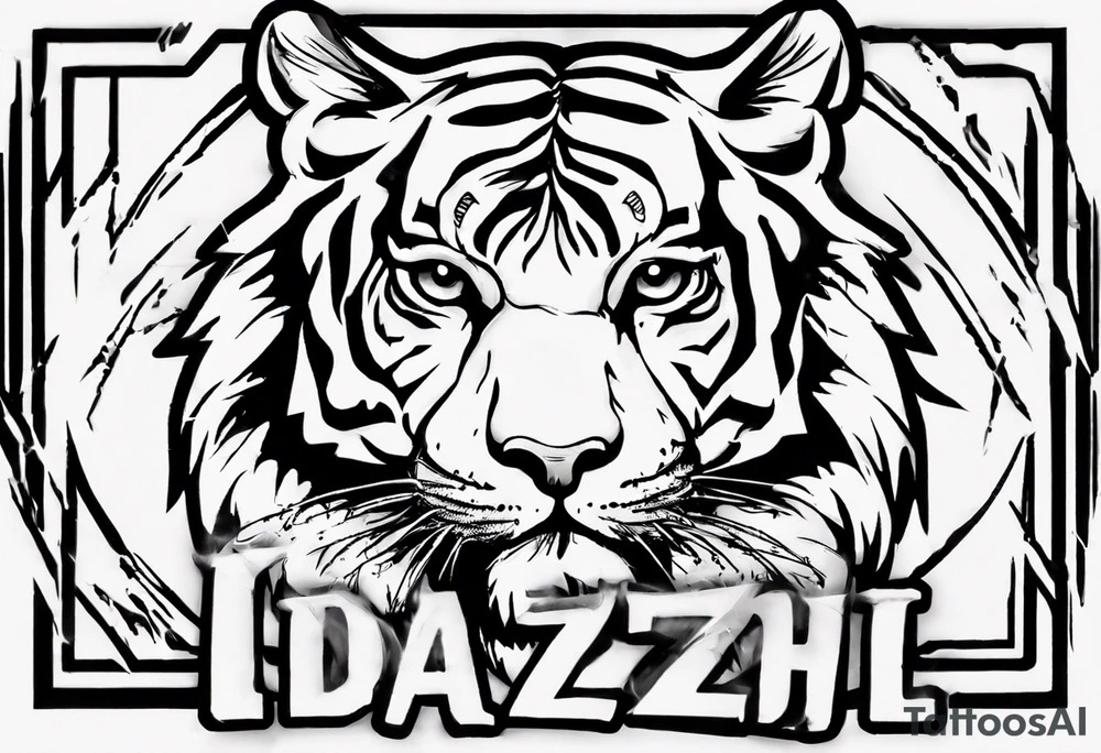 i want my last name ‘DEZIUS’ with a tiger 
i would like my last name to be the main image on my forearm tattoo idea