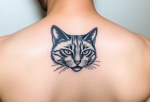 black cat tattoo idea