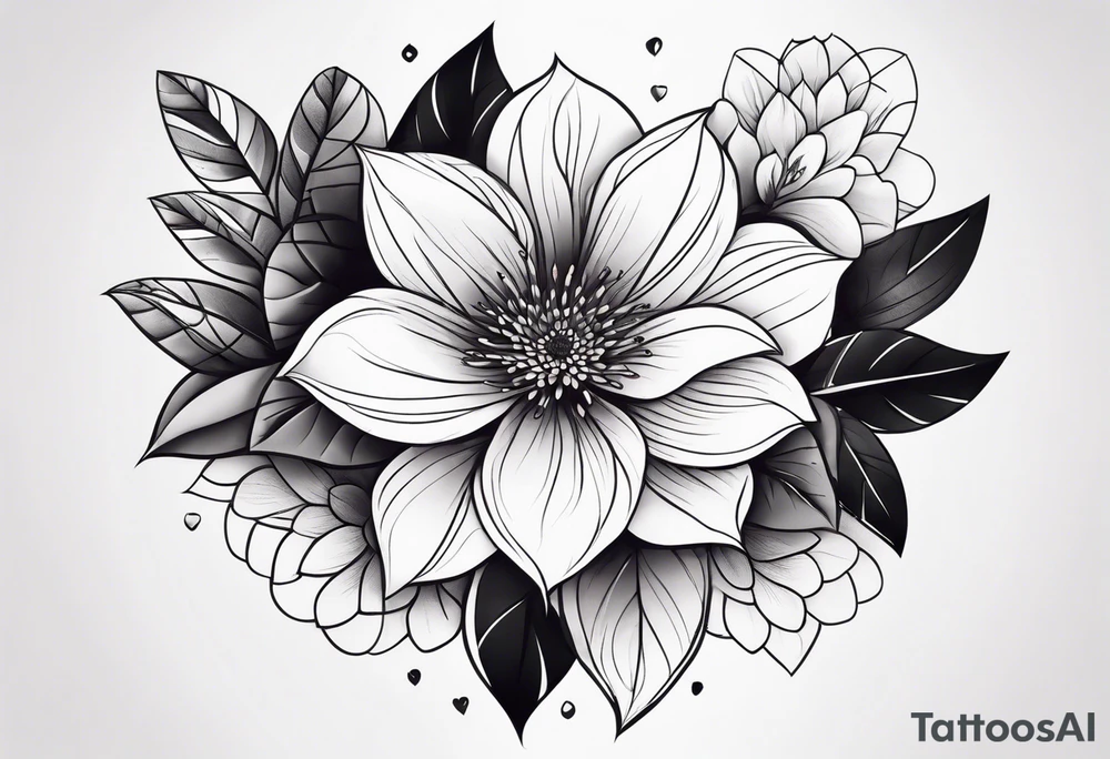Flower sleeve tattoo. tattoo idea