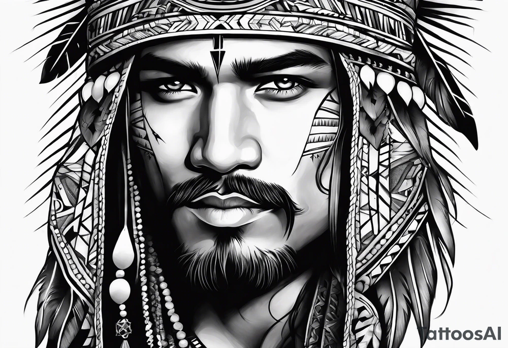 Tohono Oʼodham tattoo idea