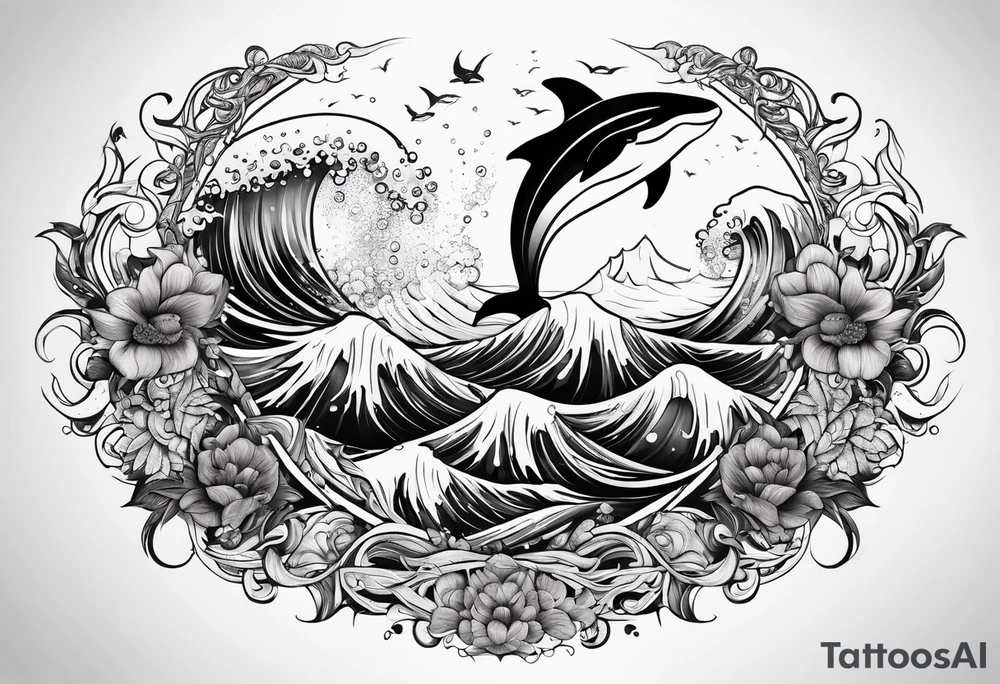 Mythical sea tattoo idea