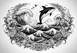 Mythical sea tattoo idea