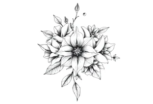 ornaments of flowers, very intricate and detailed tattoo idea