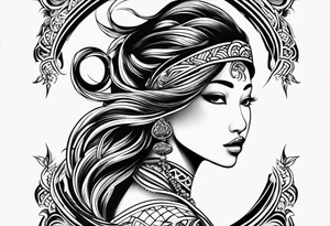 aquarius tribal tattoo tattoo idea