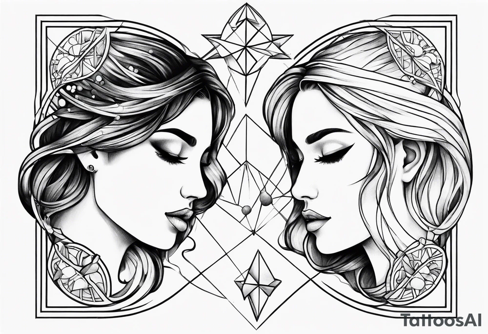 pisces and sagittarius tattoo idea