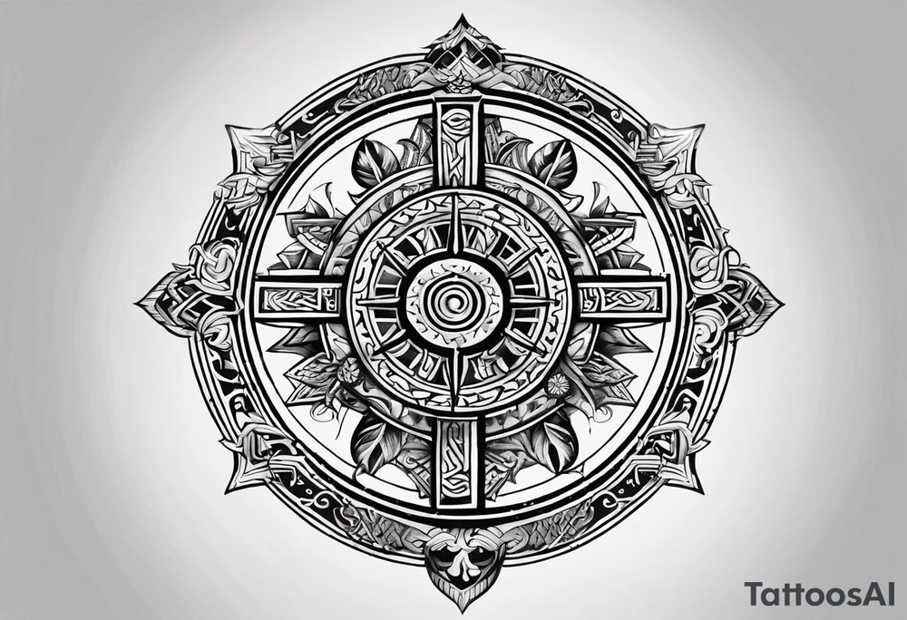 Viking Vegvisir tattoo idea