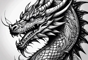 dragon , hand tattoo idea