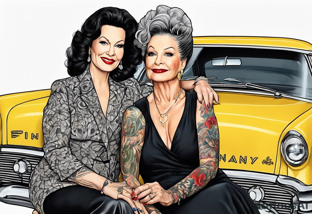 Fran fine and maxwell sheffield from the nanny tattoo idea