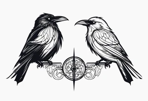 Hugin and Munin tattoo idea