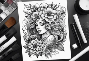 Back garden tattoo idea