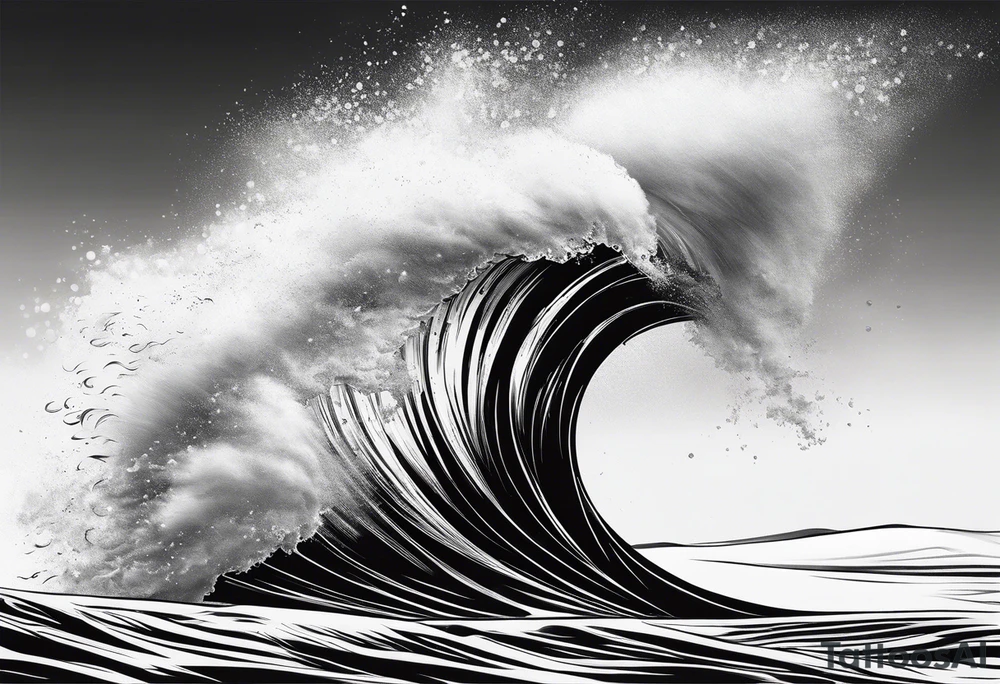 Sand blowing in the wind tattoo idea