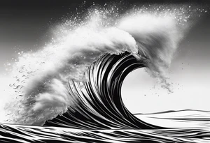 Sand blowing in the wind tattoo idea