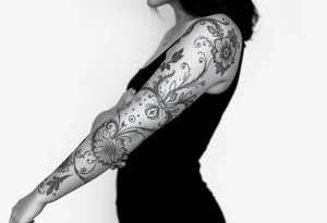 alice in wonderland themed tattoo idea