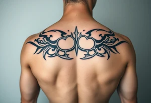 brass knuckles gangster vibe tattoo idea