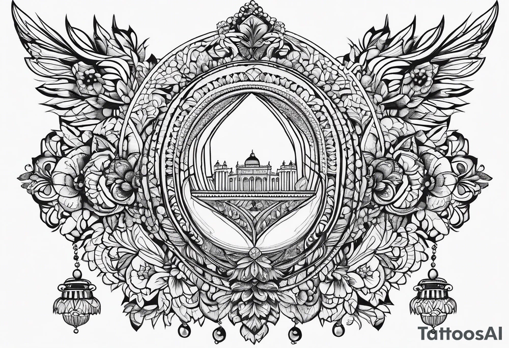 hungarian embroidery tattoo idea