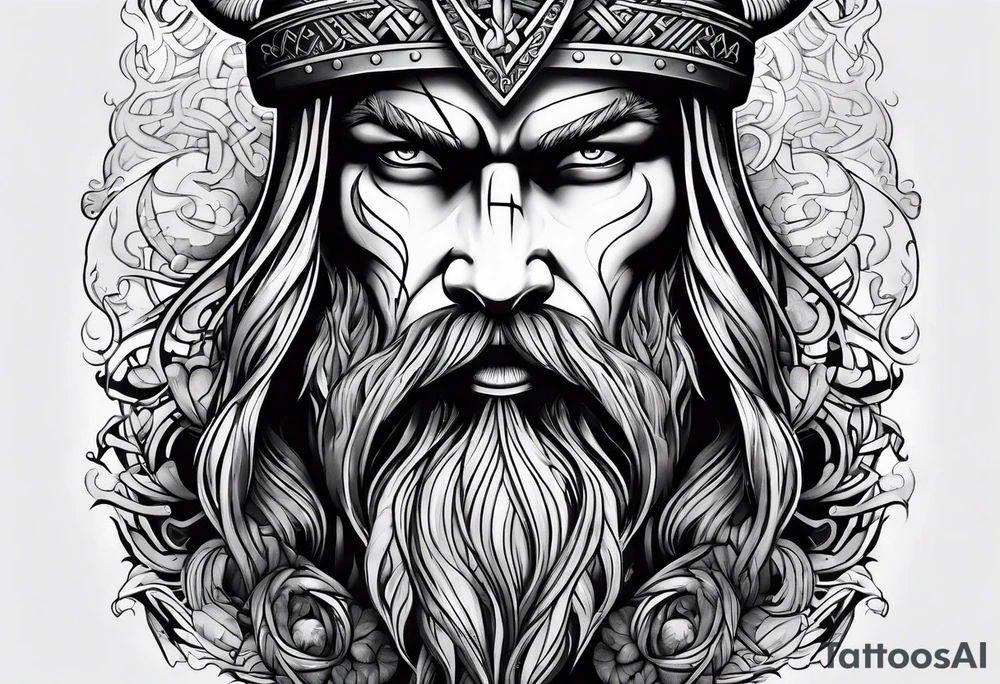 Viking sleeve tattoo idea