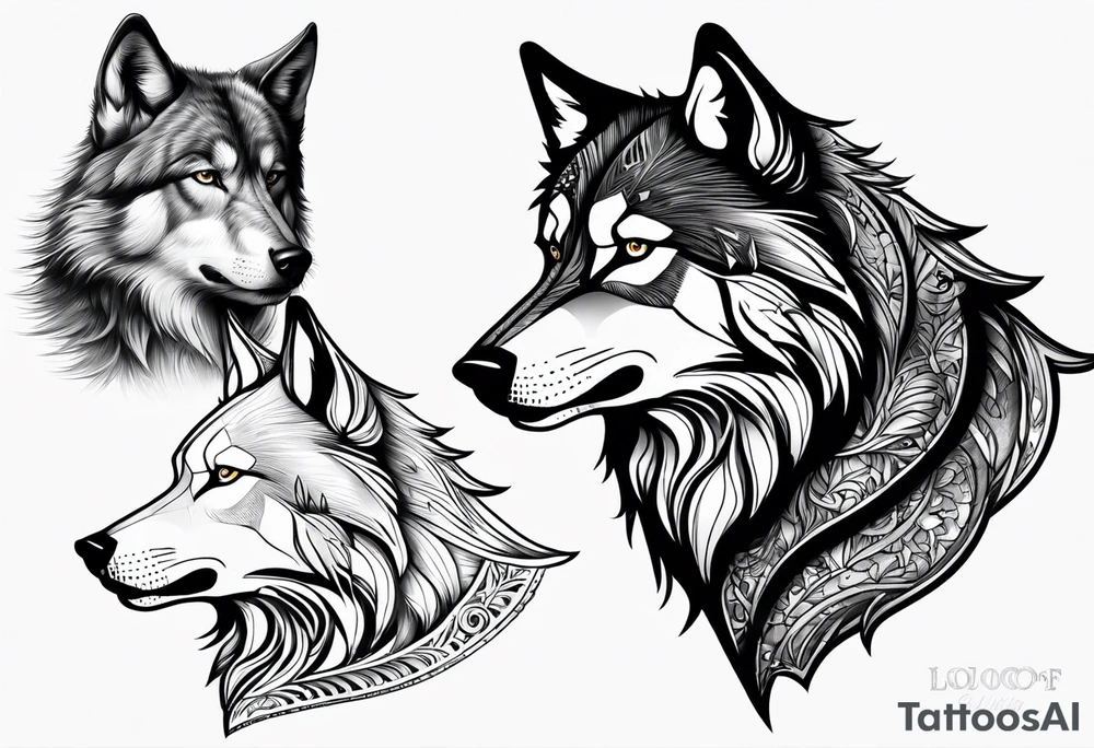 Lobo wolf for a male tattoo tattoo idea