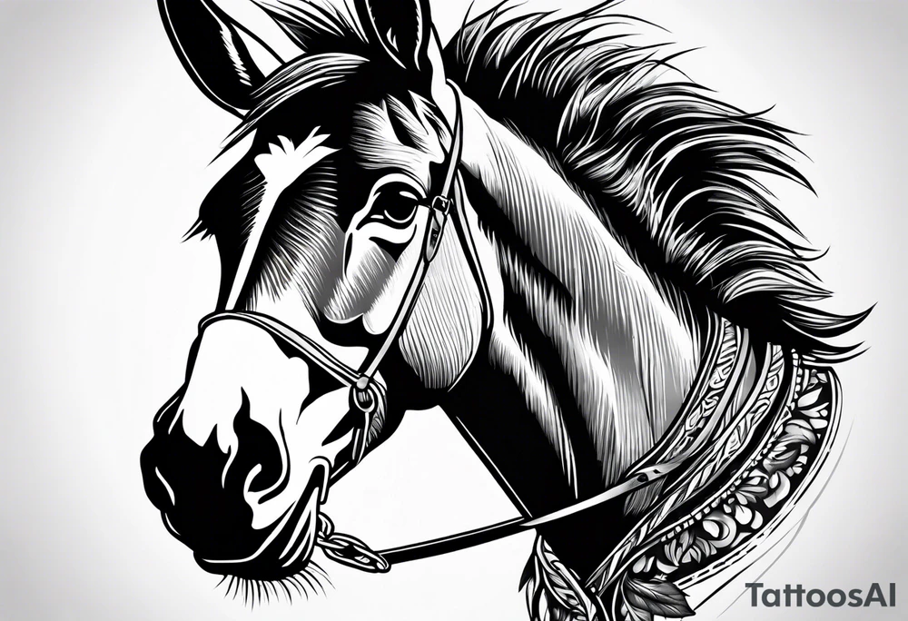 Donkey tattoo idea