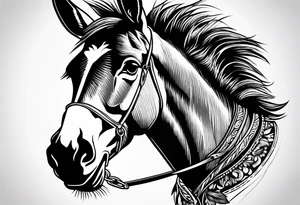 Donkey tattoo idea