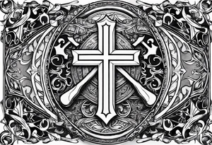 The symbol of Matthias a open Bible and a battle Axe tattoo idea