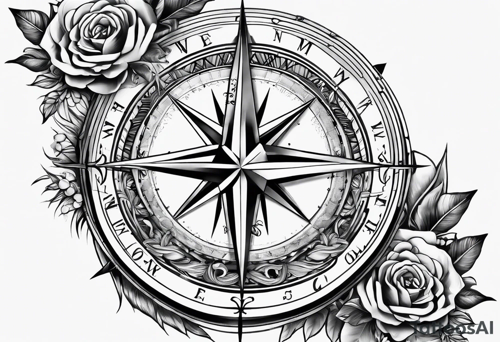 Compass tattoo idea