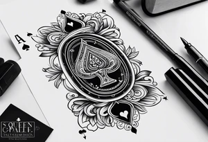 QUEEN OF SPADES tattoo idea