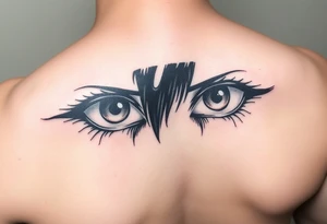 Itachi uchiha's eyes tattoo idea