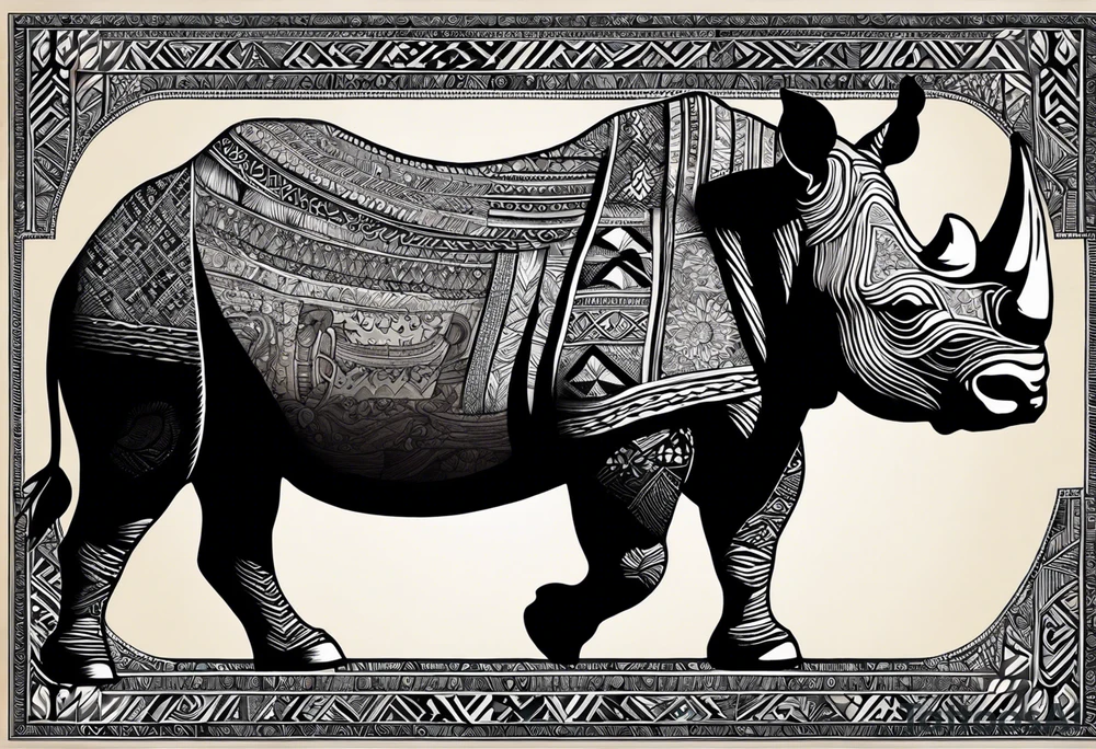 Embedded in the ink of my tattoo lies a tapestry of profound symbolism, each element weaving together the essence of who I am and the journey I've traveled. At its core, Africa, my homeland, is not just a place but a reminder of my roots and the constant understanding of my origin. The steadfast rhino embodies resilience, a trait inherent in both my spirit and the enduring love I share with my husband, a rarity as precious as the rhino itself on the African plains. The tent symbolizes our shared love for adventure and the thrill of the unknown, our souls craving the wild beauty of the outdoors and the serenity of camping under the stars. The protea, nestled among the imagery, speaks of cherished secrets shared between us, a bond as sacred as the African wilderness. Etched alongside, the heart intertwined with the initials of our beloved children, a testament to the boundless love that fills our family's embrace. Just as the sun rises unfailingly, so does the enduring love symbolized by the star, a guiding light that forever illuminates my path. The lotus, a symbol of rebirth, marks the turning of chapters and the endless cycle of renewal in our lives. Anchoring it all is the cross, a steadfast symbol of our unwavering faith in Christianity, the very foundation upon which our love and life are built. Together, this tattoo encapsulates the journey of love, resilience, faith, and adventure that defines my story, a living testament to the beauty of life's intricate tapestry. tattoo idea