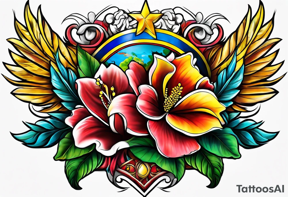 The word "Venezuela" tattoo idea